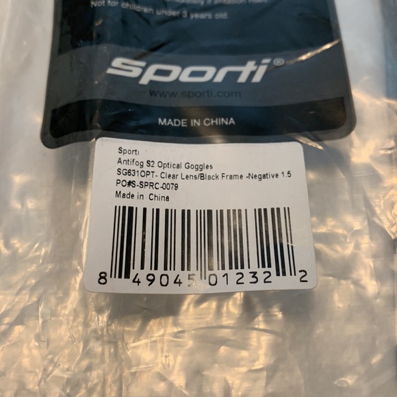 Unisex Sporti Antifog S2 Optical, - 1.5 diopter - Picture 4 of 6